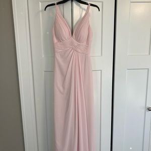 Size 2 Azazie Blush bridesmaid dress